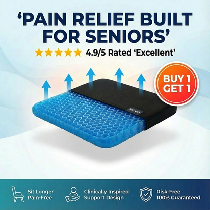 THERMASEAT™ Comfort Gel Cushion - Sit Better. Feel the Difference.