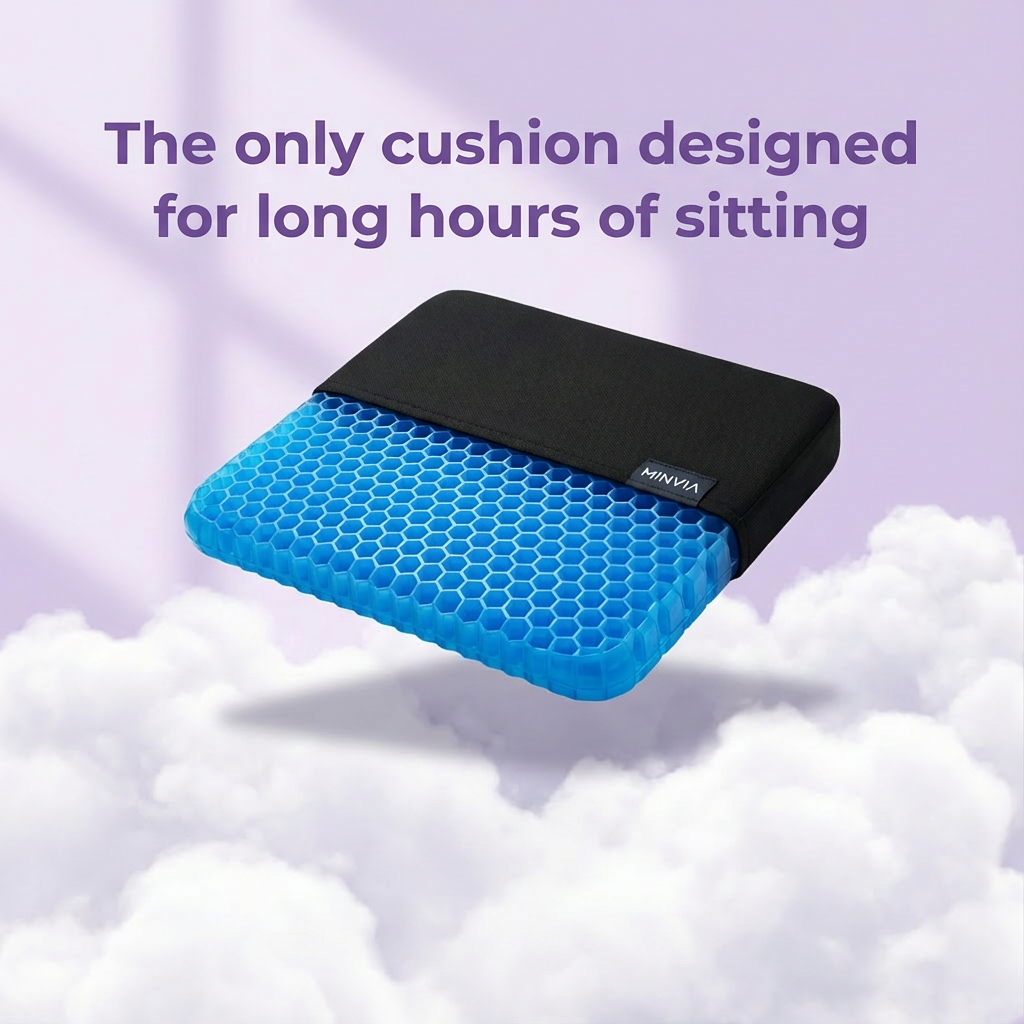 THERMASEAT™ Comfort Gel Cushion - Sit Better. Feel the Difference.