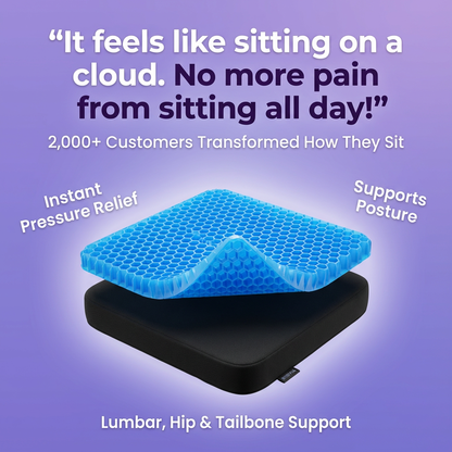 THERMASEAT™ Comfort Gel Cushion - Sit Better. Feel the Difference.